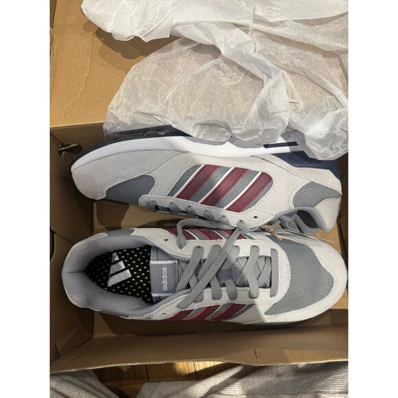 NEW adidas Run 80s Grey Shadow Red Shadow Navy Men’s 7